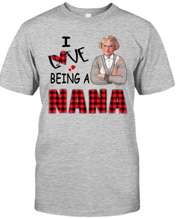 I Love Being A Grandma Mimi Nana Custom Photo CTH01