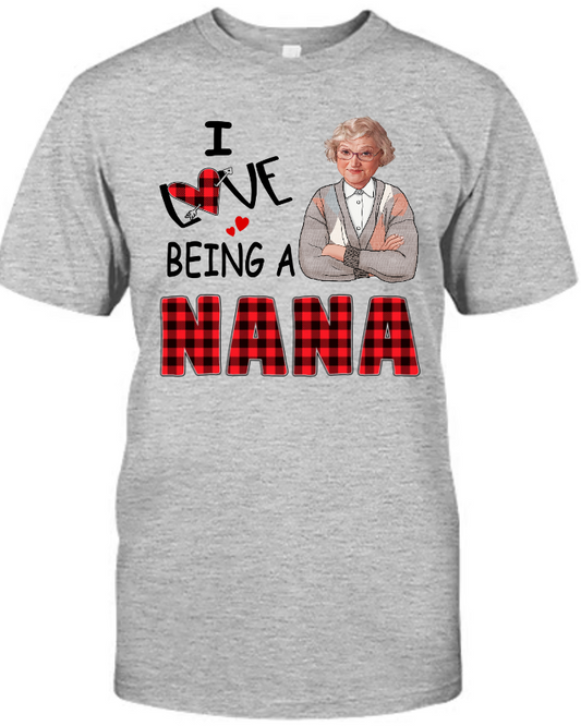 I Love Being A Grandma Mimi Nana Custom Photo CTH01
