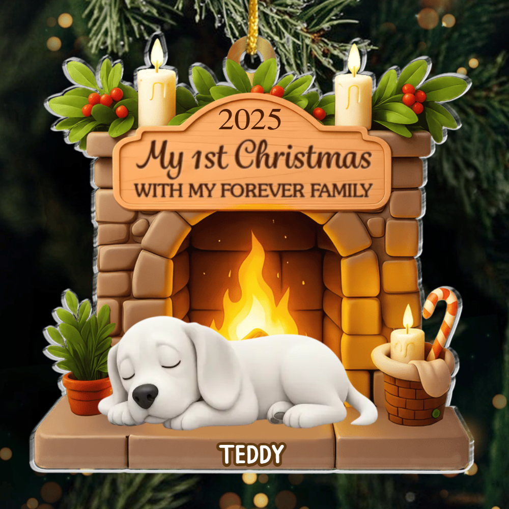 Custom American Foxhound Acrylic Ornament, Custom Pet Design, Unique Christmas Gift for Dog Moms, Dads & Animal Lovers Ornament