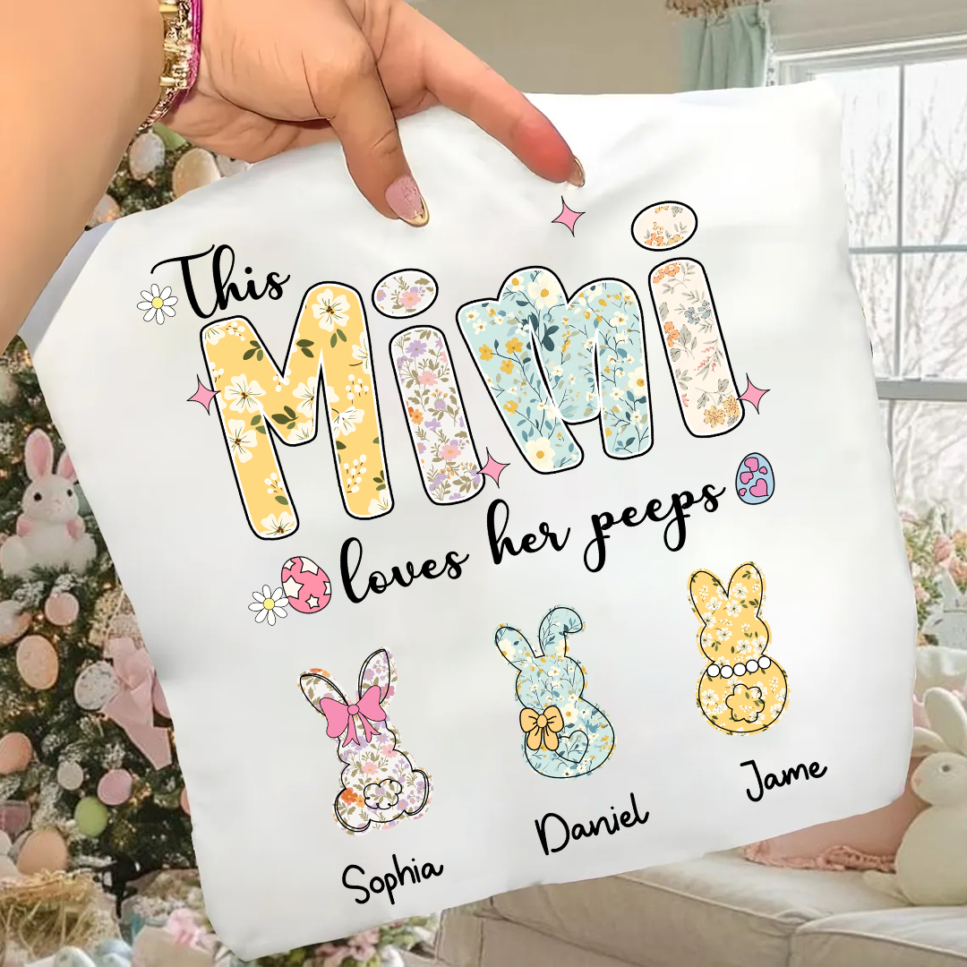 This Mimi Loves Her Peeps Personalized Mimi and Grandkids Easter Day