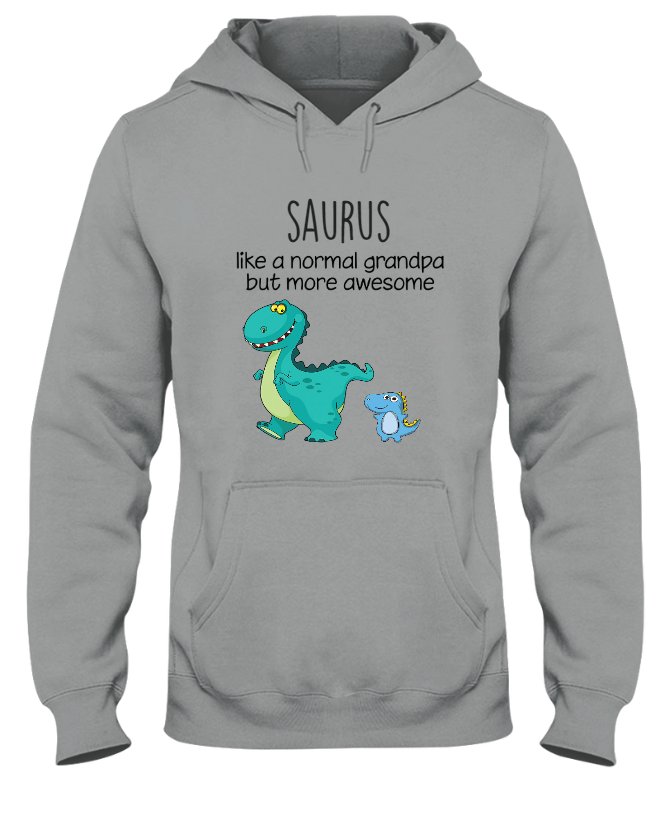 Persionalized Grandpa Saurus With Grandkids Shirt