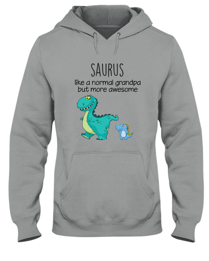 Persionalized Grandpa Saurus With Grandkids Shirt