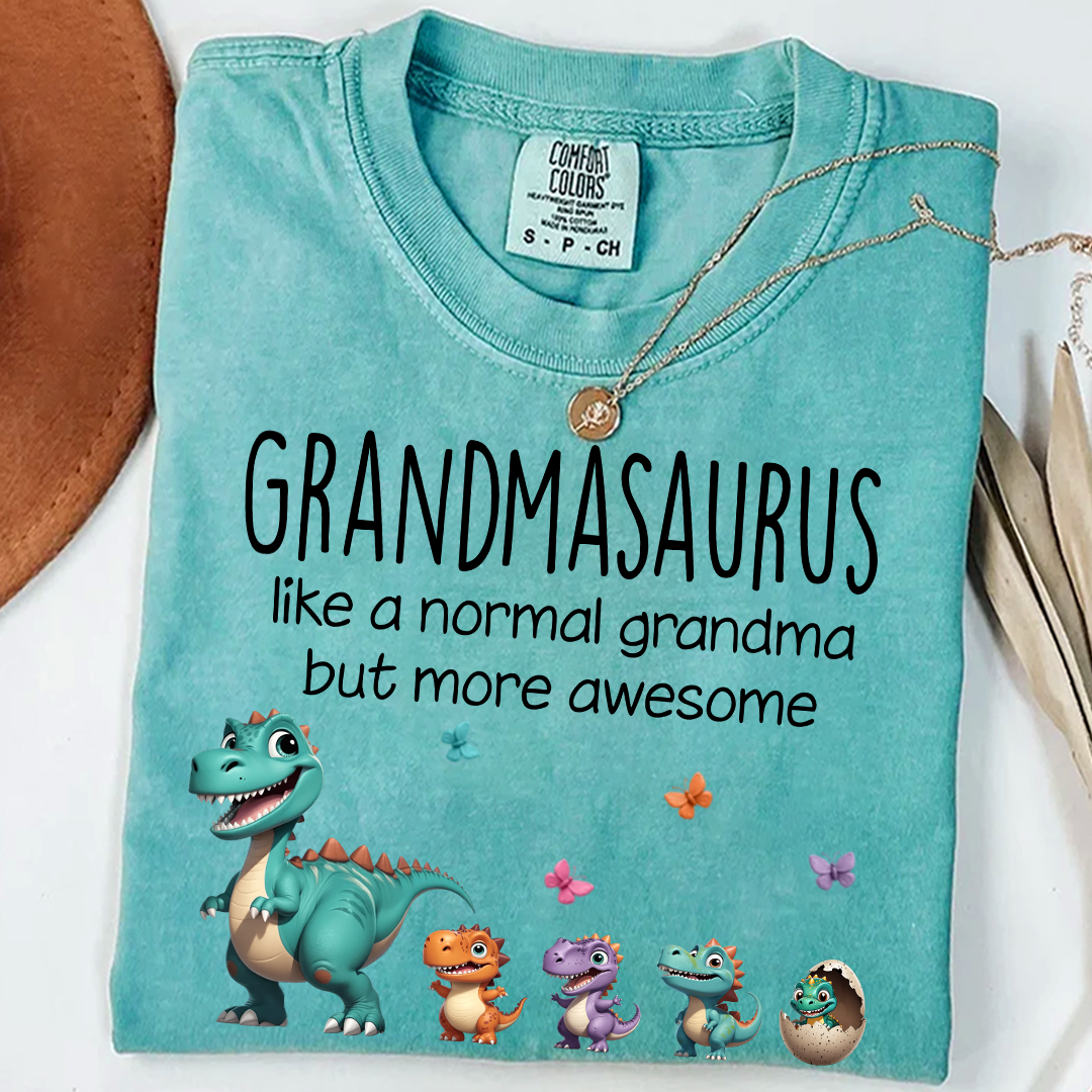 Personalized Grandmasaurus And Grandkids Gift for Grandma