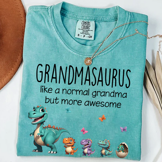 Personalized Grandmasaurus And Grandkids Gift for Grandma