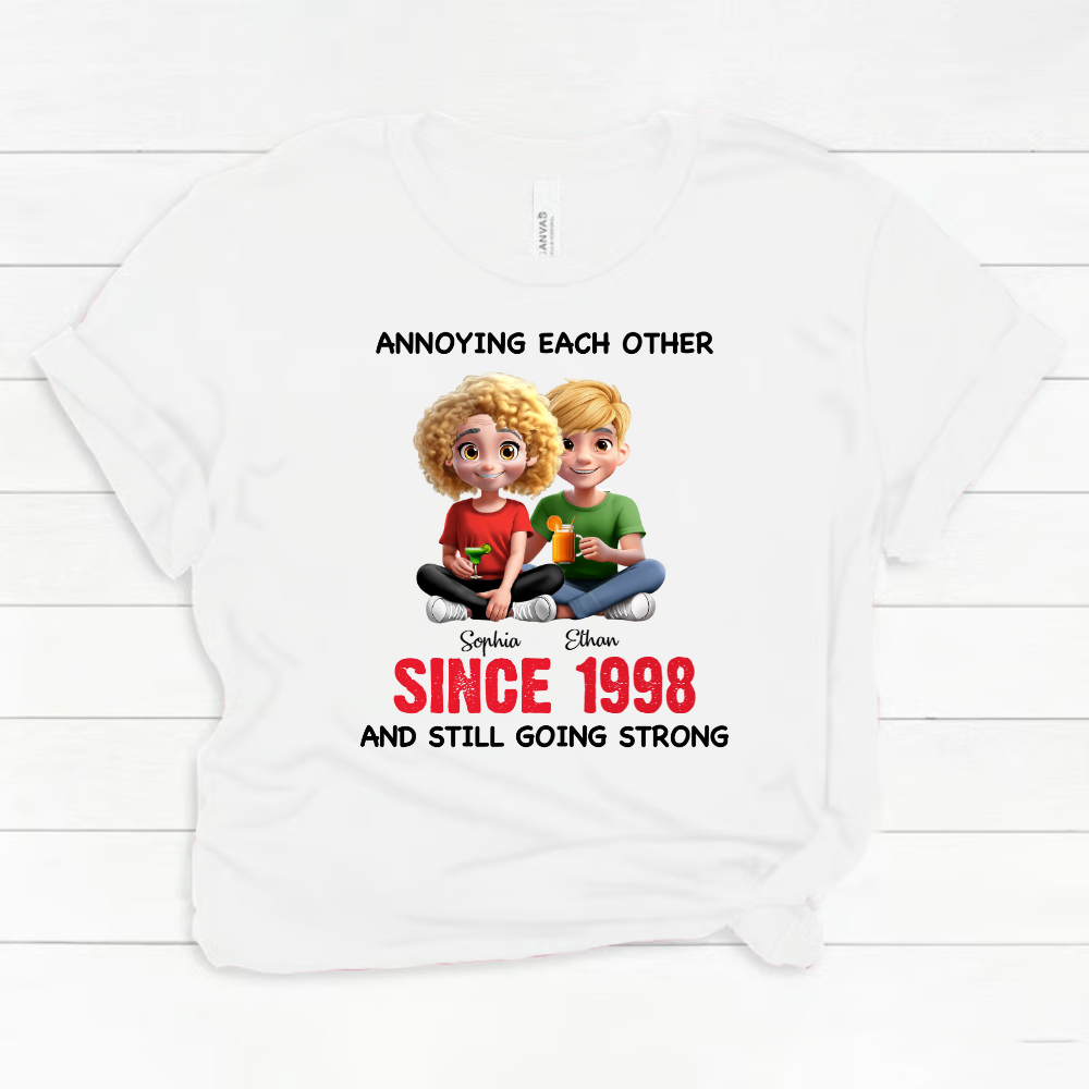 Personalized Anniversary Wedding Gifts For Husband And Wife, Him And Her - Partners In Crime Since Forever