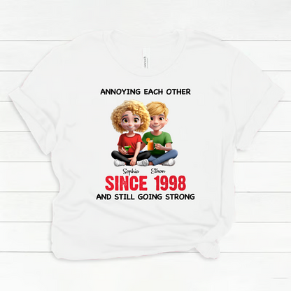 Personalized Anniversary Wedding Gifts For Husband And Wife, Him And Her - Partners In Crime Since Forever