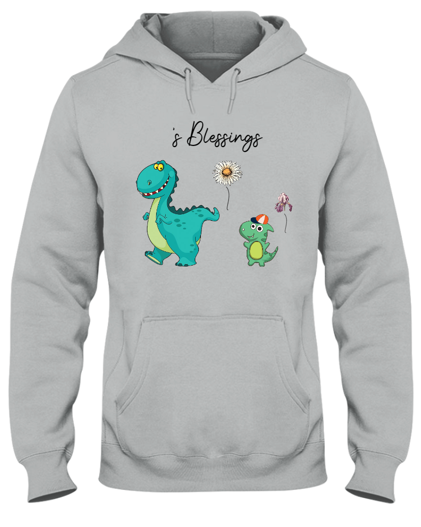 Nana's Blessings Nana Saurus And Kids Custom
