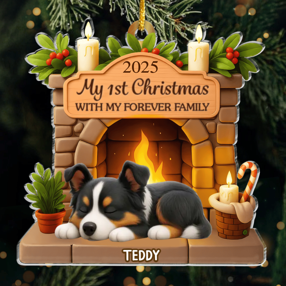 Custom Australian Shepherd Acrylic Ornament, Custom Pet Design, Unique Christmas Gift for Dog Moms, Dads & Animal Lovers Ornament