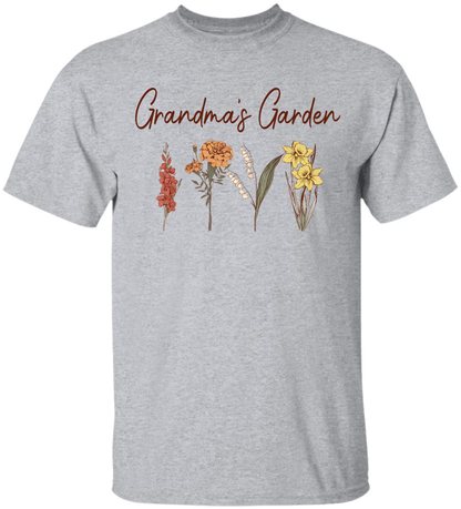 Grandma's Garden Sweatshirt, Custom Birthflower Sweatshirt, Gift for Grandma, Love Grows Here, Mom's Garden
