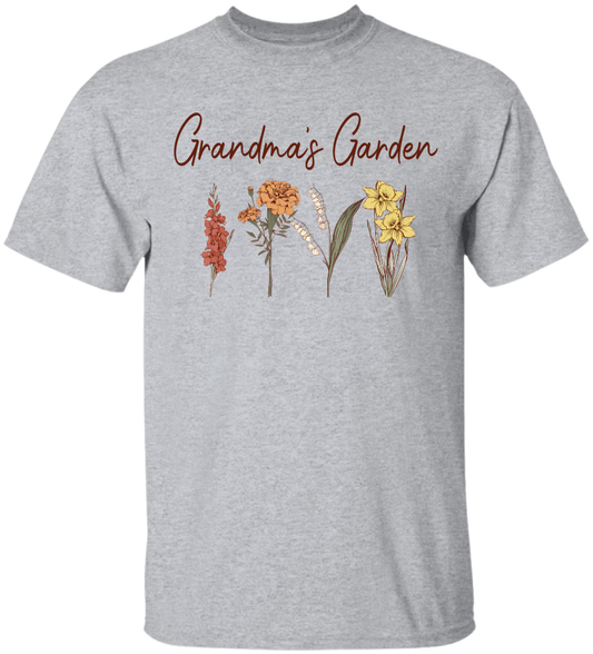 Grandma's Garden Sweatshirt, Custom Birthflower Sweatshirt, Gift for Grandma, Love Grows Here, Mom's Garden