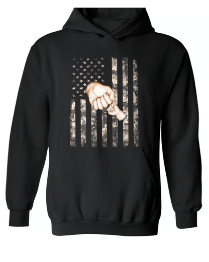 Personalized Father's Day Shirt Grandpa And Kid Fist Bump Custom Dad Grandpa Papa