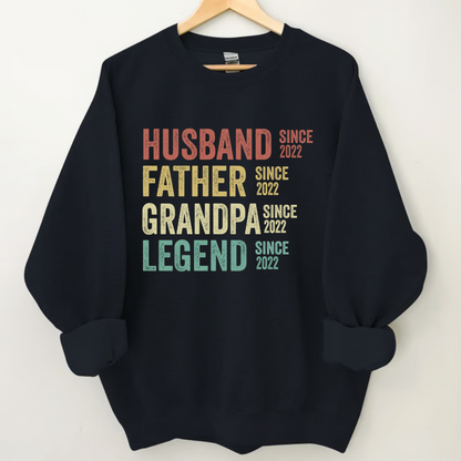 Husband Father Grandpa Legend  Sweatshirt