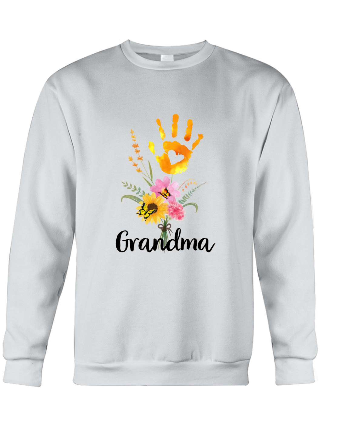 Personalized Grandma Flower Hand With Grandkids Mother's Day