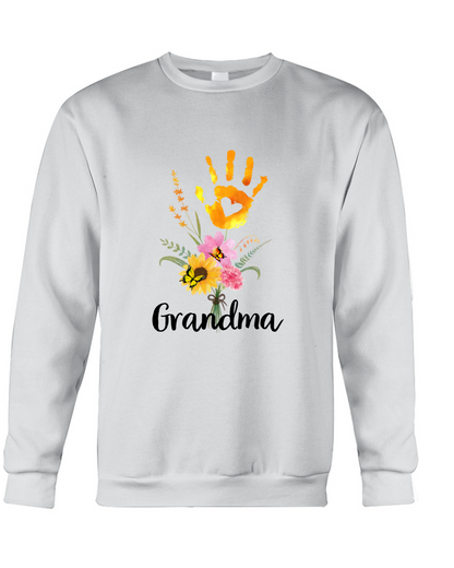 Personalized Grandma Flower Hand With Grandkids Mother's Day