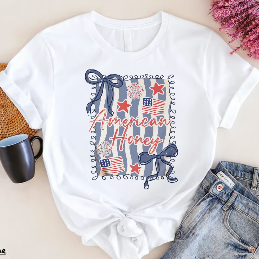 Patriotic Coquette American Trendy  Red White and Blue