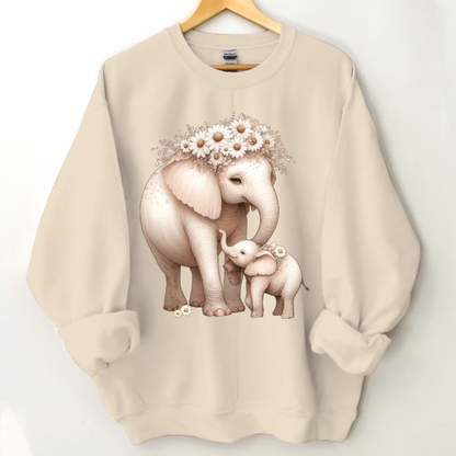 Custom Grandma Elephant And Grandkids Sweatshirt
