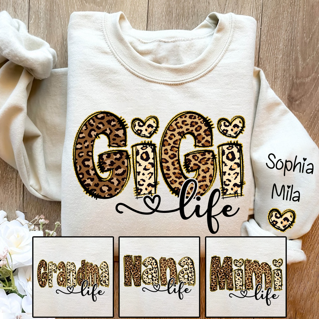 Personalized Gigi Shirt Gigi Life And Grandkids Sweatshirt