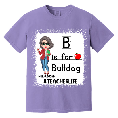 Comfort Colors® Custom School Mascot Custom Teacher Shirt, Custom Gifts For Teacher T-Shirt