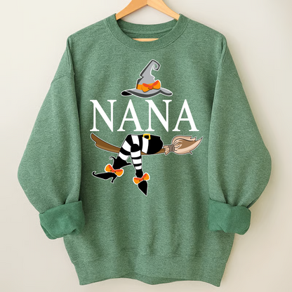 Custom Grandma Halloween Shirt, Personalized Mimi Witch T-Shirt, Perfect Gift for Nana