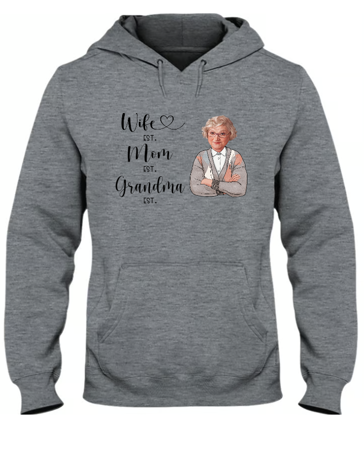 Wife Mom Grandma Est Year And Custom Photo CTH01