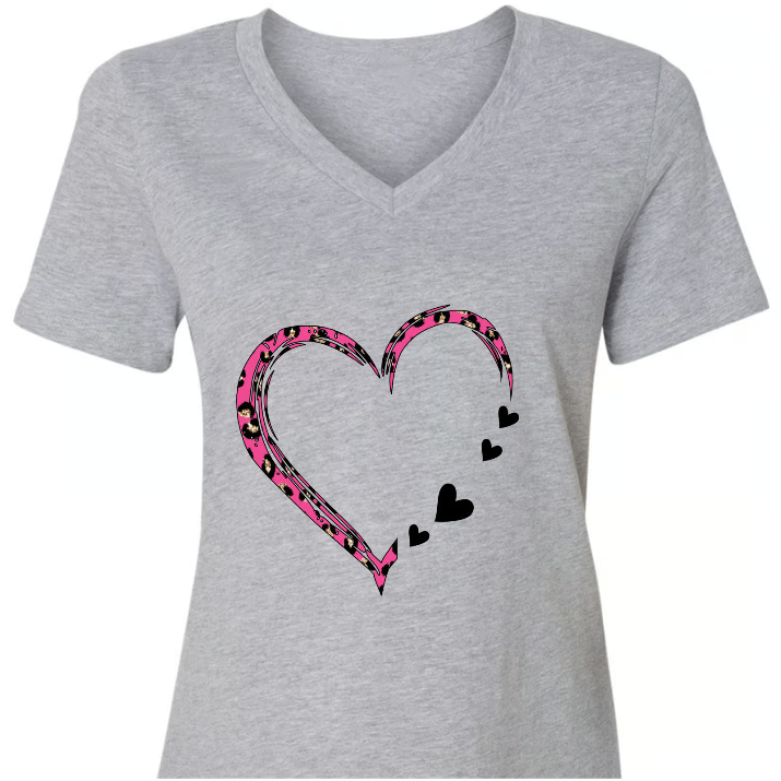 Grandma And Grandkids Heart Leopard CTH01