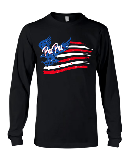 Grandpa With Grandkids Names 4th Of July CTL94 T-Shirt