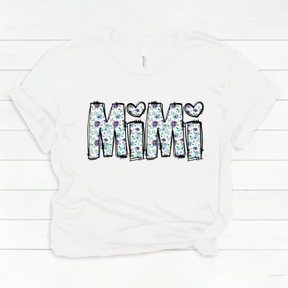 Mimi Shirt with Grandkids' Names – Cute Floral Design for Grandma