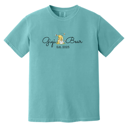 Gigi Bear T-Shirt - Cute Gift for New Grandma, Est. 2025