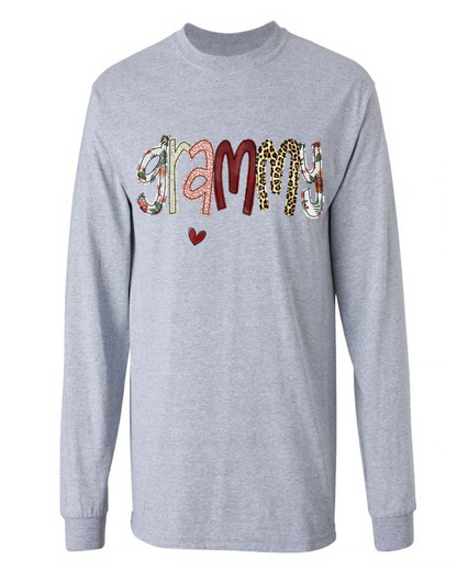 Personalized Grandma Shirt, Grandma Grammy Mom Nana Mama Abuela And Kids, Valentine's Day, Mother's Day CTH01 Sweatshirt