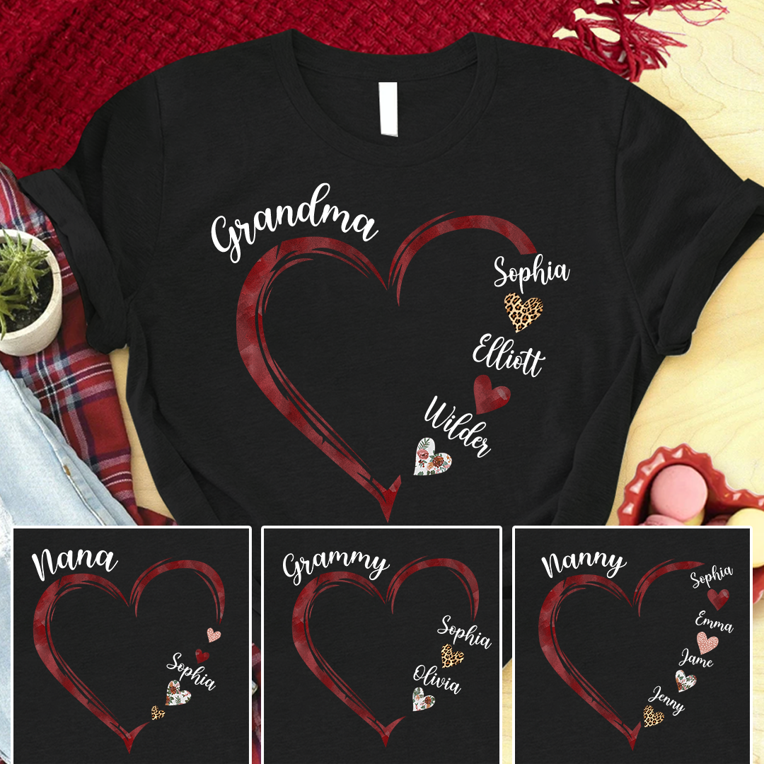 Grandma and Grandkids Hearts Gift CTH01