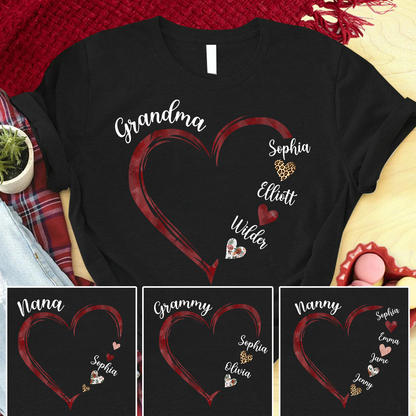 Grandma and Grandkids Hearts Gift CTH01
