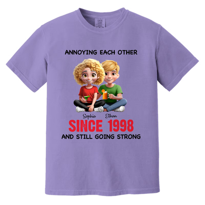 Personalized Anniversary Wedding Gifts For Husband And Wife, Him And Her - Partners In Crime Since Forever