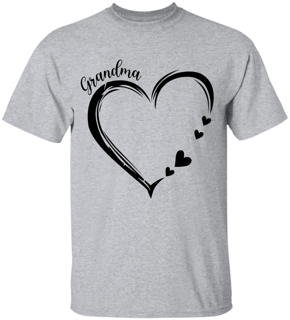 Personalized Grandma Heart Sweatshirt, Grandma Gift, Custom Grandkids Name Sweatshirt Copy