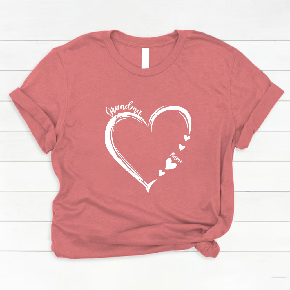 Nana Mom Hearts With Kids
