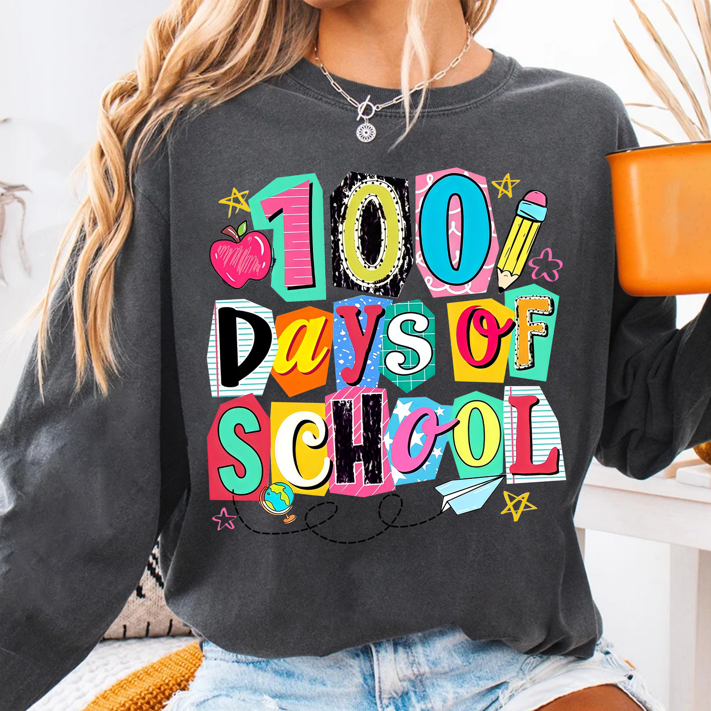 Preppy 100 Days of School, Retro happy 100 days