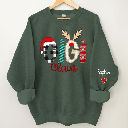 Mom Claus Sweatshirt, 2023 Christmas Nana Sweatshirt Sweatshirt