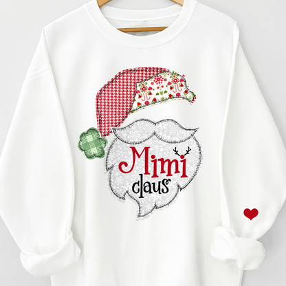 Mimi Flower Pattern Sweatshirt, Custom Grandma With Kids, Grandma Gift TH Sweatshirt