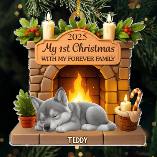 Custom Czechoslovakian Wolfdog Acrylic Ornament, Custom Pet Design, Unique Christmas Gift for Dog Moms, Dads & Animal Lovers Ornament
