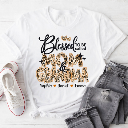 Leopard Blessed To Be Called Mom and Nana Mimi Grandma and Grandkids