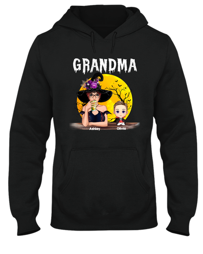 Personalized Grandma And Grandkids Halloween Night, Grandma Gift Halloween TH
