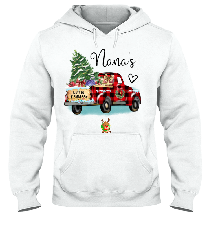 Nana's Little Reindeer Sweatshirt, Custom Grandma And Kids Christmas
