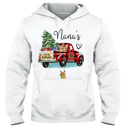 Nana's Little Reindeer Sweatshirt, Custom Grandma And Kids Christmas