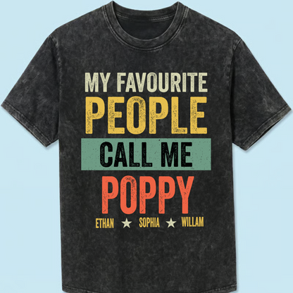 My Favourite People Call me Poppy And Grandkids
