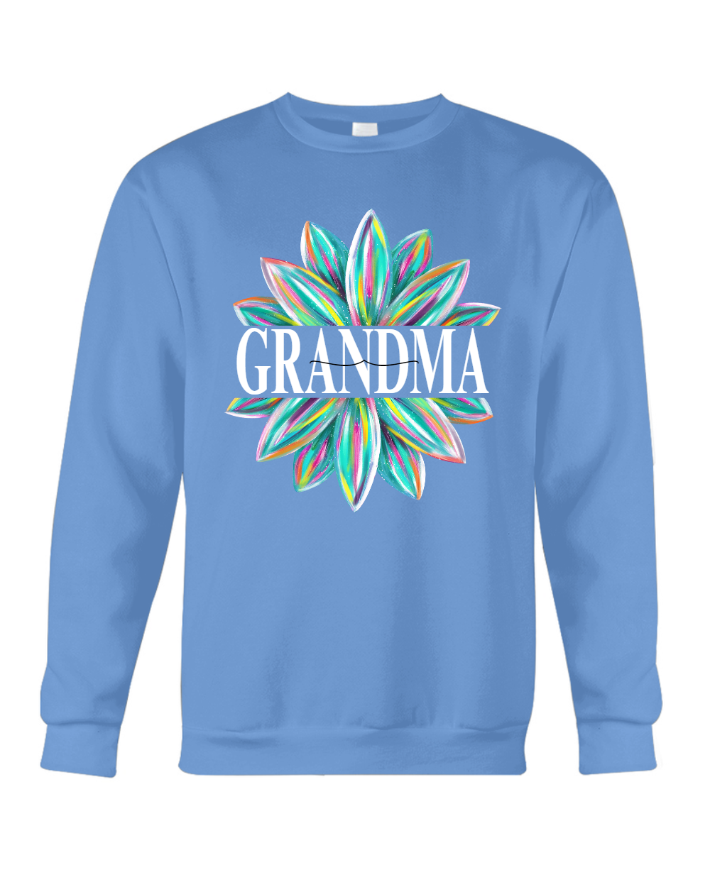 Custom Grandma Flower Color With Grandkids Mother's Day TH