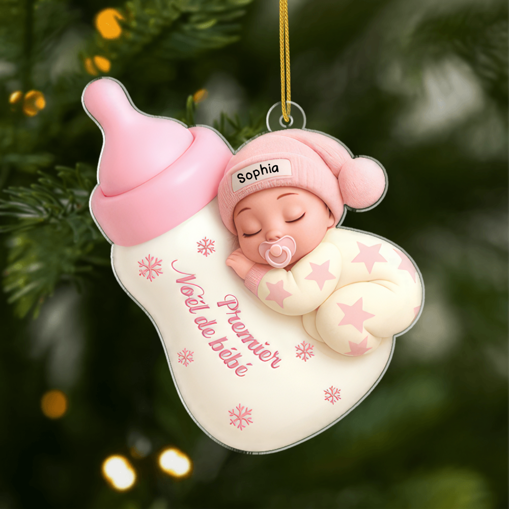 Personalized Baby’s First Christmas Ornament 2025, Custom Acrylic Decoration, Unique Keepsake Gift For Newborns And Parents Ornament