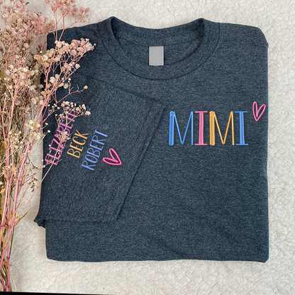 Custom Embroidered Grandma Trend 2024 T-Shirt T-Shirt
