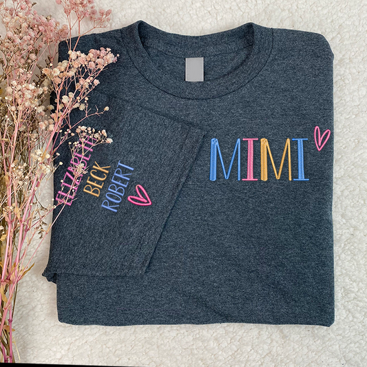 Custom Embroidered Grandma Trend 2024 T-Shirt T-Shirt