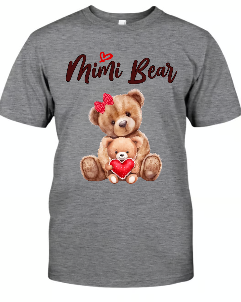 Mimi Bear Shirt, Custom Grandma With Kids, Mother's Day TH