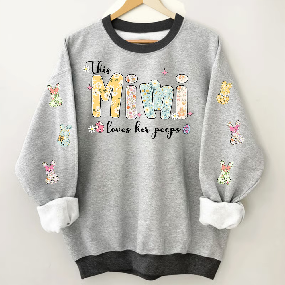 This Mimi Loves Her Peeps Personalized Mimi Gigi Grandma and Grandkids