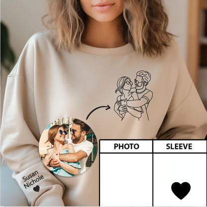 Custom Embroidered Portrait From Photo Couple Gifts
